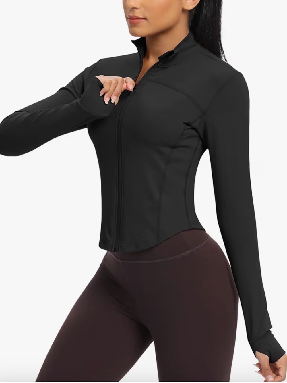 QUEENIEKE cropped zip-up jacket